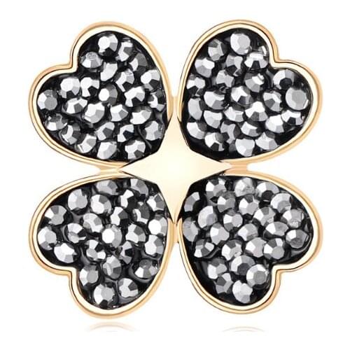 Clover Shape Pin for Womens Zicon Brooch Pink Gold Jewelrys Clothes Scarf Buckle Garment Accessories Pearl Jewelry Gem Gifts