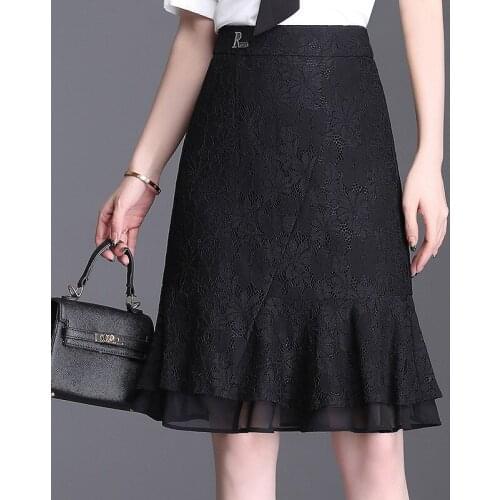 Women Pleated Tutu Tennis Beach Kawaii Skirt Jupe Punk Short Black Ruffle Lace Floral Fish Skirts High Waist Bandage Sexy Summer