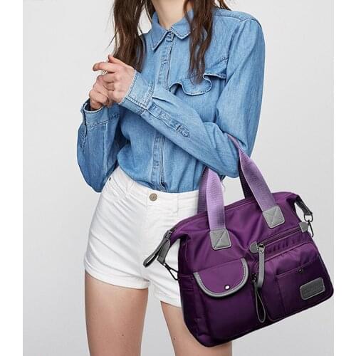 Women Shoulder Bag Portable Waterproof Travel Bags Organizer Crossbody Large Capacity Handbags Nylon Packing Cubes Bag