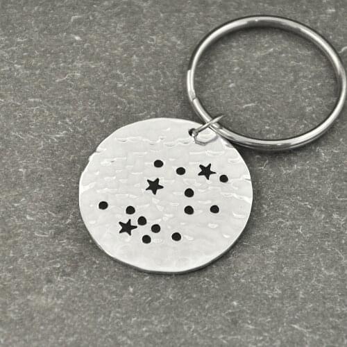 Gemini Constellation keychain,Gemini Sign Birthday Gift, Horoscope keychain, Astrology Jewelry,Zodiac keychain