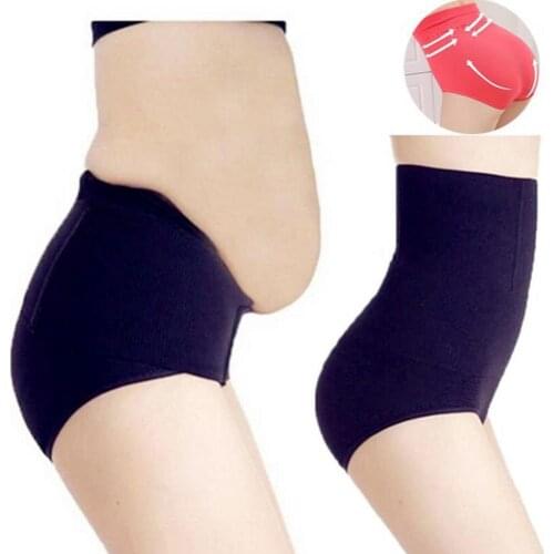 Women Solid Color Seamless High Waist Shapewear Tummy Control Corset Briefs Weight Loss Slimming Body Shapewear