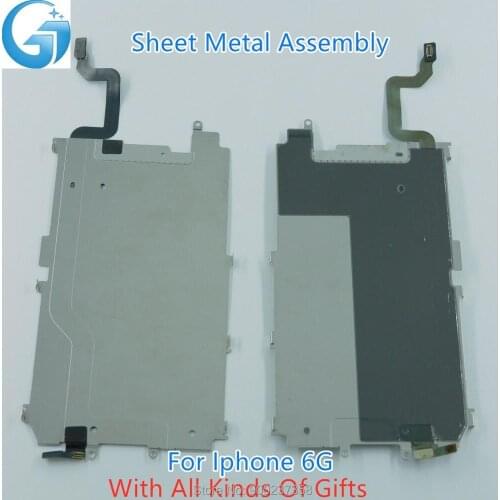 LCD Screen Back Metal Plate Shield with Main Flex Cable Preinstalled Replacment Part for IPhone 6G