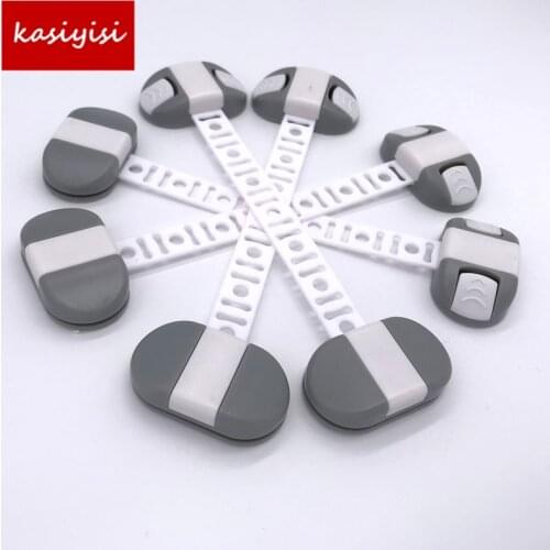 10pcs/Lot Baby Kids Children Proofing home security Safety Cabinet Refrigerator Drawer Cupboard Box Fridge Door Lock