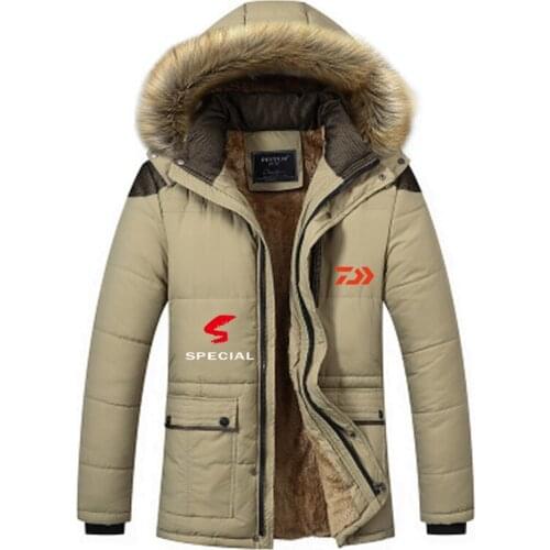 2020 DAIWA Fishing Clothing Winter Autumn Winter Waterproof Warm Fishing Jackets Men Fleece Thick Outdoor Fishing Shirts M-5XL
