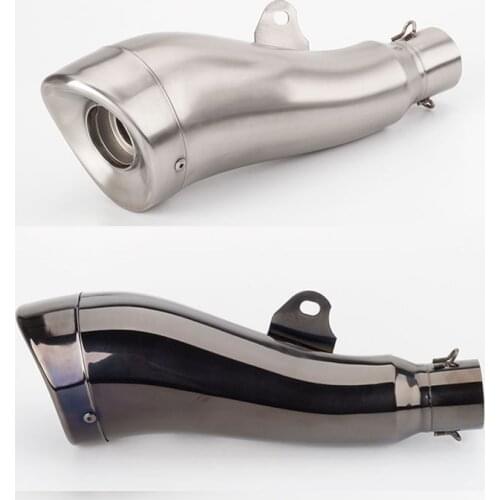 51mm High quality motorcycle remodel exhaust pipe dolphin color exhaust pipe for Z900 MT07 R6 RC390 CB1000R
