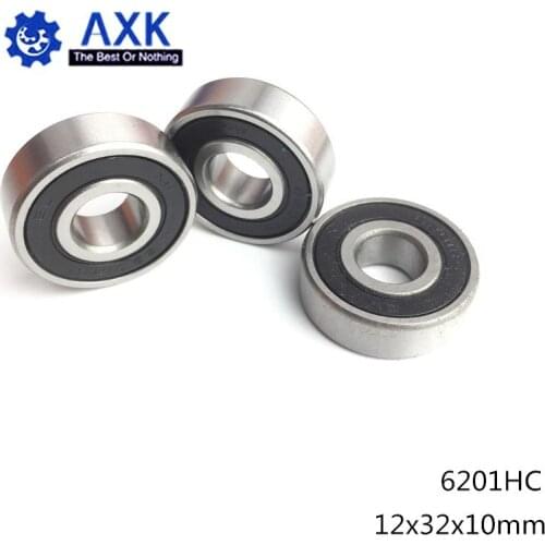6201 Hybrid Ceramic Bearing 12*32*10 mm ABEC-1 ( 1 PC) Industry Motor Spindle 6201HC Hybrids Si3N4 Ball Bearings 3NC 6201RS