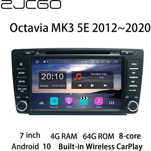 Car Multimedia Player Stereo GPS DVD Radio Navigation Android Screen for Skoda Octavia MK3 5E 2012~2020