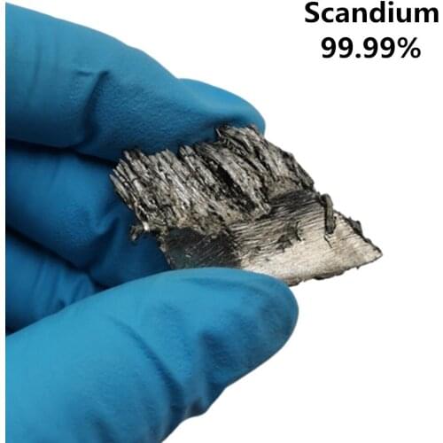 Free Shipping 5 Grams Rare Earth Metal Scandium Distilled Sc 99.99% Pure - Research Experiment Hobby Collection