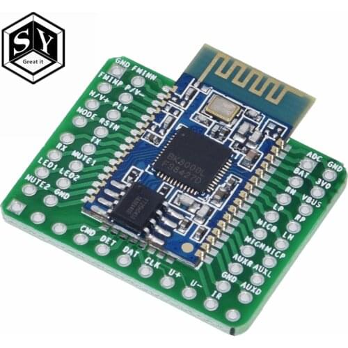 1PCS Bluetooth Stereo Audio Module Transmission BK8000L AT Commands SPP Bluetooth Speaker Amplifier DIY