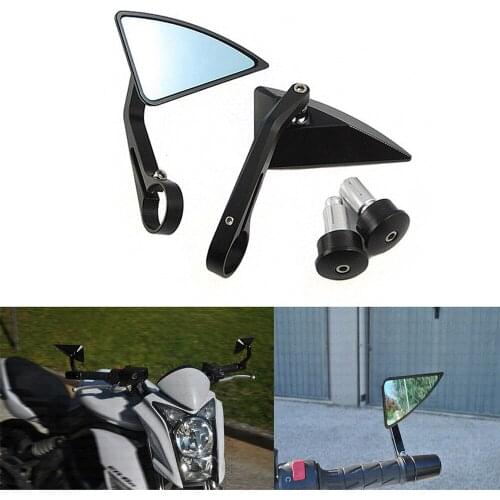 Handle Bar End Mirror For DUCATI Diavel 1260 /S Monster M900 400 400S 600 620S 695 696 MotorcycleTriangle Side Rearview Mirrors
