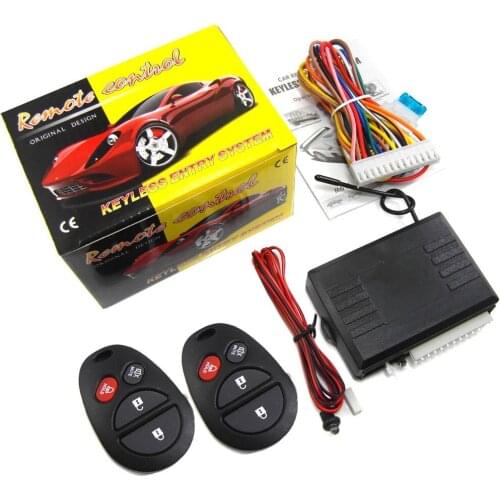 Keyless Entry Central Locking Push Button Ignition Door Lock Universal Car Alarm SmartPhone Control Car Alarm System