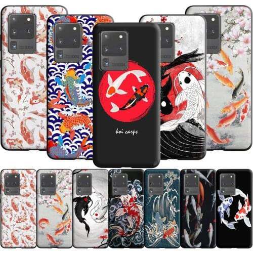 Koi Fish Pond Case for Samsung Galaxy A5 A6 A9 M11 M30S M21 M31 M31S S21 S21S S30 Plus Ultra M51 A02 A12 A32 A52 A72 F62 M62