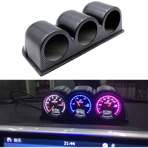 60mm Gauge Cup Car Mount Holder Gauge Pod Plastic Single Double 3 Plastic Gauge Holder Auto Car Meter Pod Dash Pod Universal