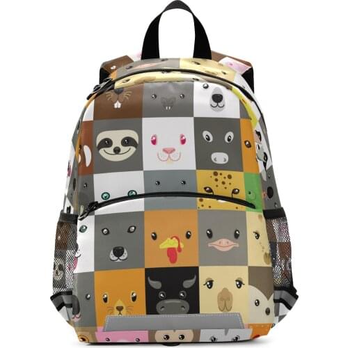 Animal Expression Children School Bag Bolsos Escolares Kids Bags Waterproof Childrens Backpack Rugtas Book Bag Rugzak Plecaki