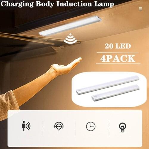 Motion Sensor Light Wardrobe Cupboard Super Bright 7/12/20LED Infrared Induction Lamp Portable Wireless Night Sensor Light