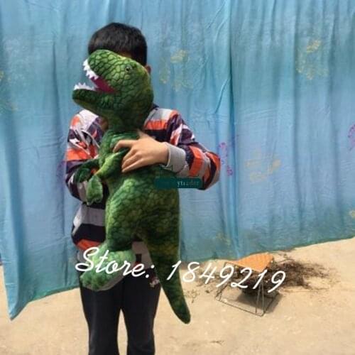 Dorimytrader Giant Plush Animal Dinosaur Toy Soft Triceratops Tyrannosaurus Rex Doll Baby Gift 2 Models Free Shipping DY61112