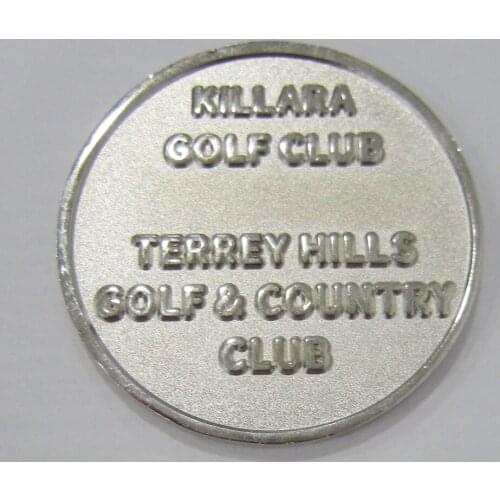 Competitive price engraving silver plated coin round flower coin