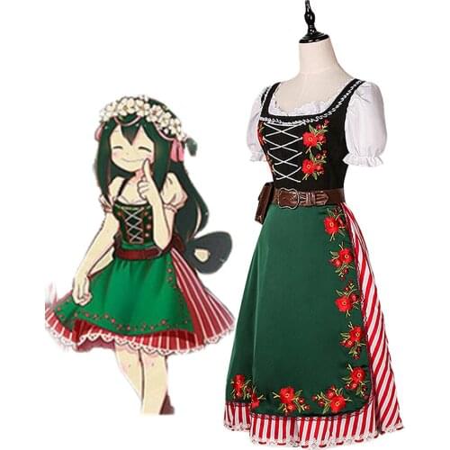 My Hero Academia Tsuyu Asui Cosplay Costume Lolita Dress Boku No Hero Academia Cosplay