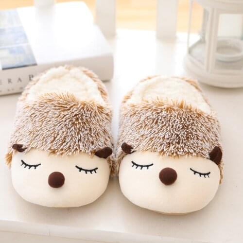 Cute Unicorn Hedgehog Dog Small Animal Modeling Comfortable Warm Home Slippers