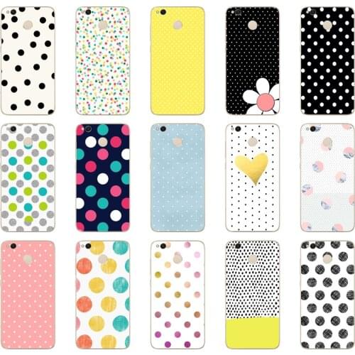 58DD Polka Dots Soft Silicone Cover for Xiaomi Redmi 4a 5 plus Note 4 4x 5a pro mi a1 case