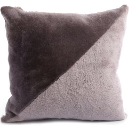 Genuine lamb fur, comfortable and soft square pillow hotel home living room bedroom sofa decorative ornament pillow