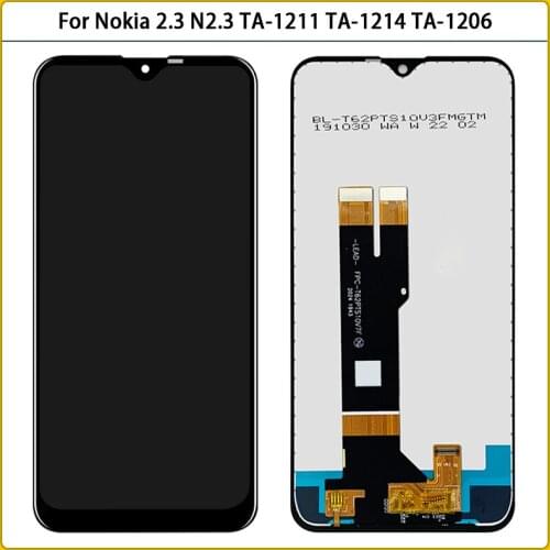 New 6.2 inch For Nokia 2.3 N2.3 TA-1211 TA-1214 TA-1206 TA-1209 LCD Display Touch Screen Panel Digitizer Assembly Replacement