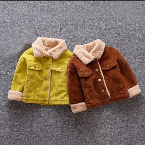 Boys Coat Jacket Autumn Winter Baby Girls Jacket Kids Warm Velvet Coats Children Girls Outerwear Fashion Girls Clothes