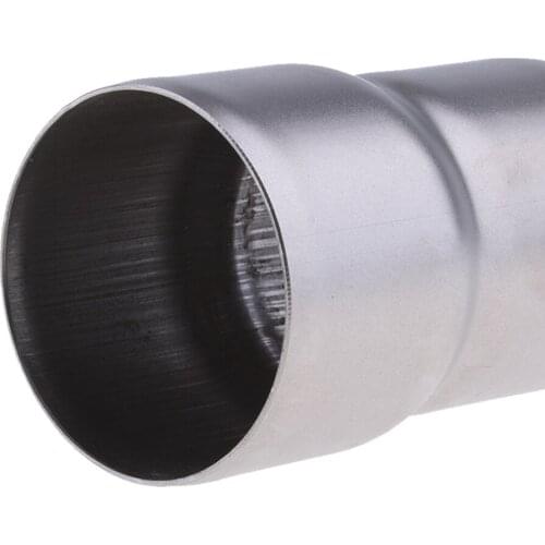 Stainless Steel Exhaust Muffler Pipe Port Adapter Reducer Joining Connector Tube Fits for 51mm Inner Diameter Exhaust Pipe