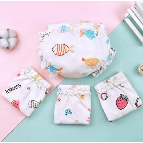 Cute Strawberry Printed Baby Shorts Cartoon Bear Kids Girls Bloomers Soft Summer Infant Toddler Panties Pants Baby Clothes