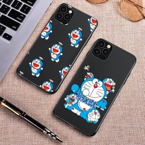 Chenel Doraemon cat Phone Case for iPhone 8 7 6 6S Plus X SE 2020 XR 11 12 Pro mini pro XS MAX Silicone Case