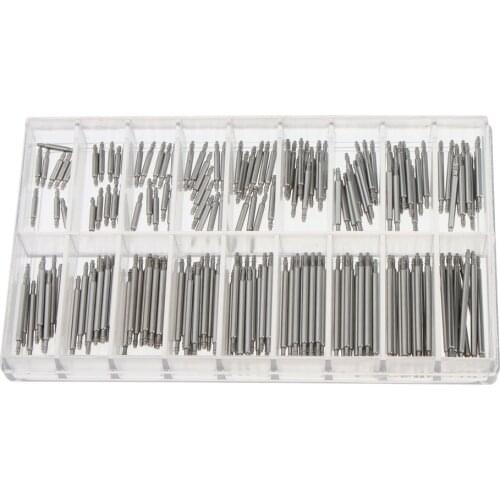 180pcs/Lot 8-25mm Watch Spring Bars Pins Stainless Steel Replacement Pin Bar