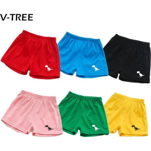 V-TREE New Summer Baby Boys Girls Shorts Candy Color Cotton Kids Beach Shorts Pants sports Children Brand Baby Clothes 2-7T