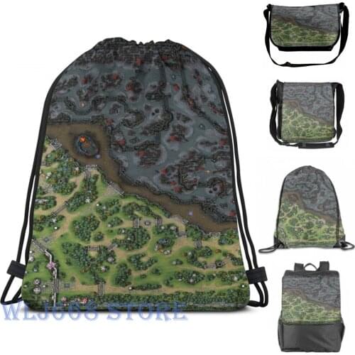 Funny graphic print shoulder Bags women Dota 2 Reborn 7.00 Map Single shoulder backpack travel for men Gym Bag
