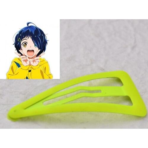 Wonder Egg Priority Ohto Ai Cosplay Headwear Green Hair Pin Bobby Pin Anime Hair Clip Hairpin Cosplay Costume Accessories