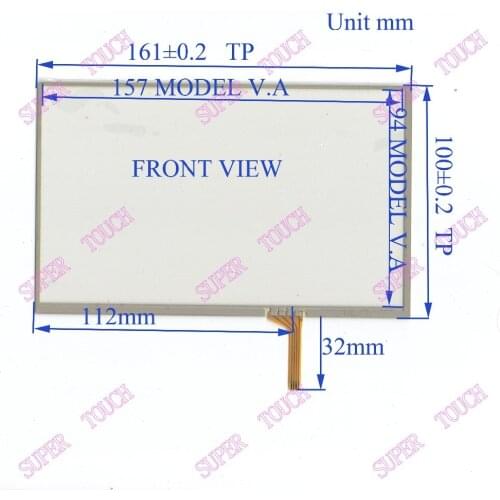 ZhiYuSun 4WGJF 161mm*100mm TOUCH SENSOR 7 inch 4-wire 161*100 TOUCH SCREEN use LCD display and commercial with controls car