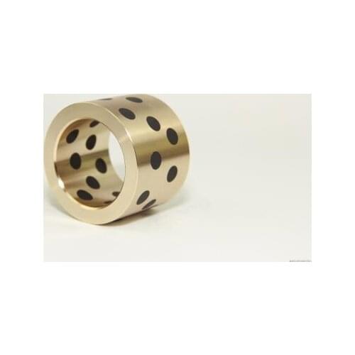 12x18x12mm JDB oilless impregnated graphite brass bush straight copper type, solid self lubricant Embedded bronze Bearing bush