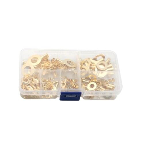 150PCS Ring Cable Lug Ring Eye Round Lug Terminal Kit Waterproof Connector M3 M4 M5 M6 M8 M10