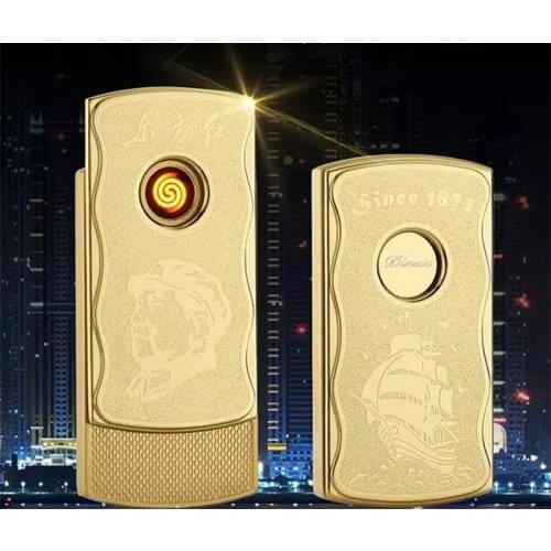 2PCS/LOT New Creative Rechargeable USB Heating Wire Cigarette Lighter