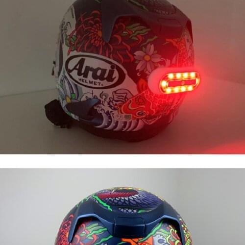 2pcs waterproof rechargeable battery adhesive tape small LED lights for ride the bike for helmet Motorcycle led light