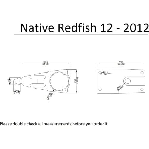2012 Native Redfish 12 Kayak Boat EVA Decking Mat Pads Kit 1/4"