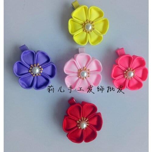 2017Pet Dog Handmade cartoon semi-finished products Hair Pet Hair Bows Dog Hair Accessories Pet Grooming Products 20pcs