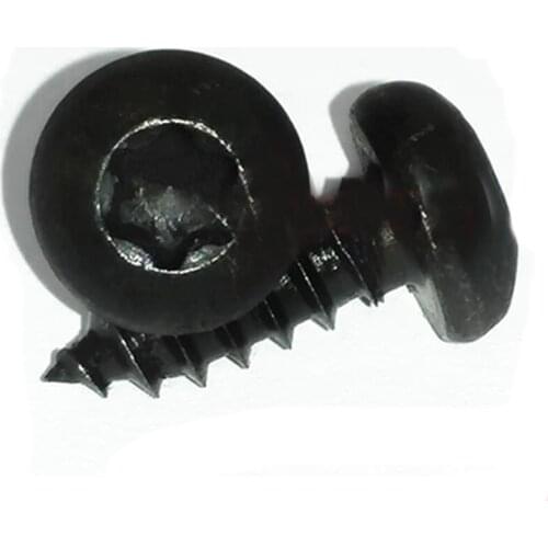 30Pcs M2.9 Carbon Steel Pan Round head Allen Hexagon Plum blossom Torx T&TX Six stars Self-tapping Screw black 8mm-13mm L