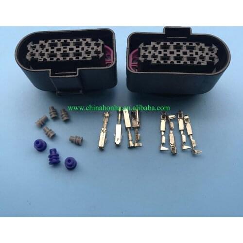 3C0973737 14-Pin LED light lamp wire socket automotive waterproof connector female 1.5/2.8 Wiring Housing Xenon Headlight Plug