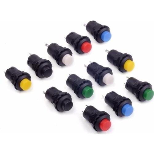 5pcs 12mm Self-locking Latching Push Button Switch