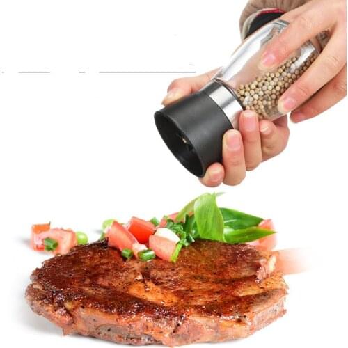 80 Pcs Premium Manual Glass Pepper Salt Spice Grinder Mill Hand Pepper Herb Mill Shakers With Cover BBQ Kitchen Tool