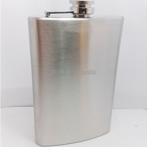 9OZ Liquor Alcohol Flask Stainless Steel Hip Flask Pocket Liquor Whiskey Flasks Wine Pot Flagon Free Funnel 255ml JH8A5B09