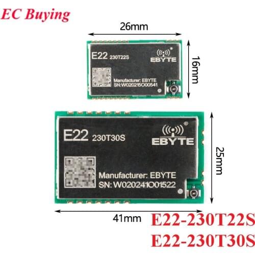 E22-230T22S E22-230T30S SX1262 LoRa 230MHz RF Wireless Transceiver Module 22dbm 30dBm Long Distance Transmitter Receiver