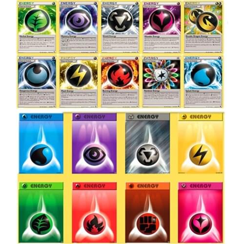 Pokemon Cards Game ENERGY Card Battle TAKARA TOMY Collection Shining English Trading Card Booster Box Kids Toys Children Gift