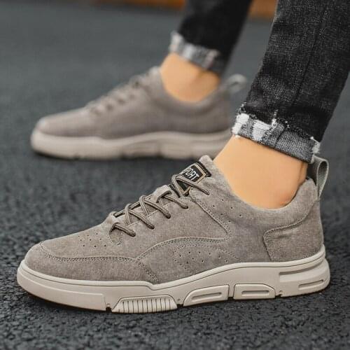 Men shoes Four Seasons Casual Sneakers Fashion High Quality Genuine Leather Breathable Comfy Mens Lace Up Light Sneakers
