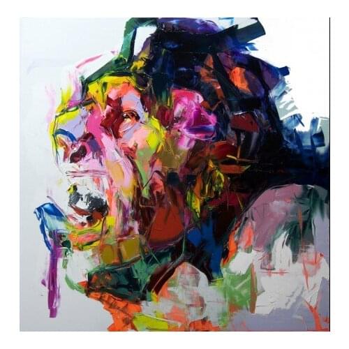 Hot Sell Palette Knife Painting handmade portrait paintings face Painting for wall decor oil painting stretcher for modern house